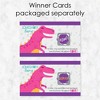 Big Dot of Happiness Roar Dinosaur Girl - Dino Mite T-Rex Baby Shower or Birthday Party Game Scratch Off Cards - 22 Count - 3 of 4