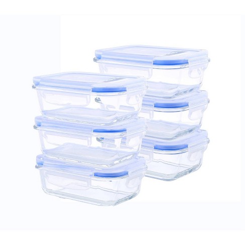 Food storage boxes, set of 3 in Blue/Green