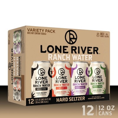 Lone River Ranch Water Hard Seltzer Variety Pack - 12pk/12 Fl Oz Cans ...