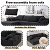 108" Modern Chenille Modular L-Shaped Sectional Sofa with Left Chaise and 6 Pillows, No Assembly Required - 3 of 4