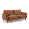 MINIMORE Modern Style 85" W Smiling 3Seater Flared Arm Sofa - 3 of 4