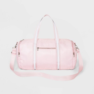 pink weekender duffle