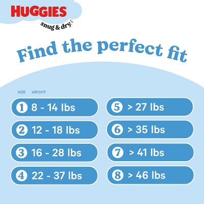 Huggies Snug Dry Diapers   -Size 8 - 48ct