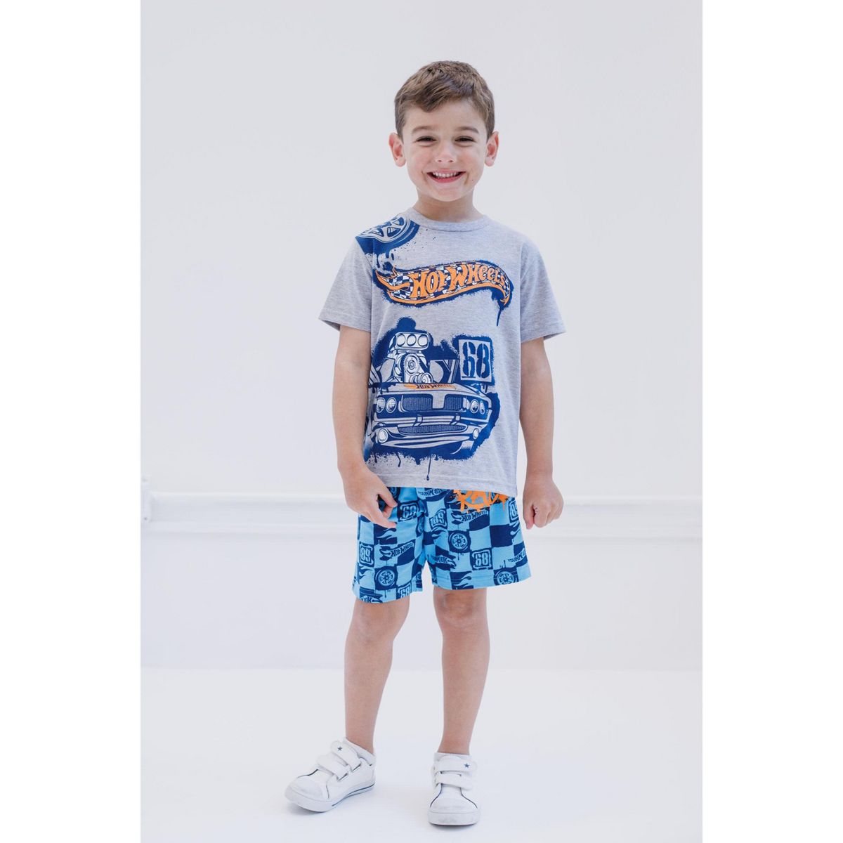 Hot Wheels T-Shirt and French Terry Shorts Outfit Set Toddler - thumbnail 9
