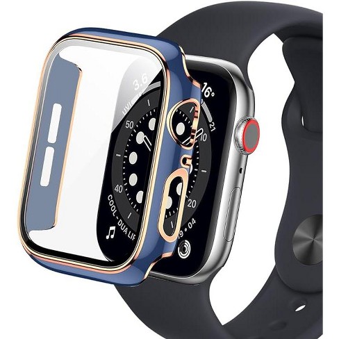 Bumper Case With Screen Protector For Apple Watch 40mm, Blue/rose Gold :  Target