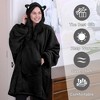 Catalonia Woman Fleece Blanket Hoodie Sweatshirt, Oversized Wearable Blanket for Adults and Teen, Gift for Her, Gift for Him - 4 of 4