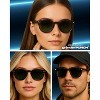 grinderPUNCH Polarized Round Sunglasses for Women Men Stylish Retro Circle Frame Sun Glasses - 2 of 4