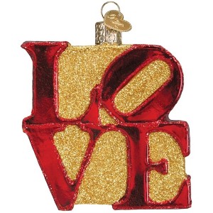 Old World Christmas Glass Blown Christmas Ornament, Love (With OWC Gift Box) - 1 of 4