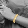 Black Bow Jewelry 14.5mm 14k Yellow Gold Florentine Engraved Hinged Bangle Bracelet, 8in - 3 of 4