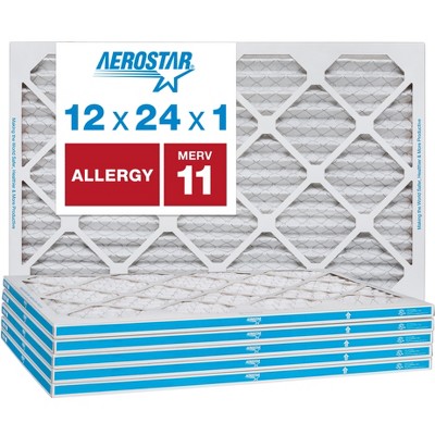 Aerostar AC Furnace Air Filter - Allergy - MERV 11 - Box of 6