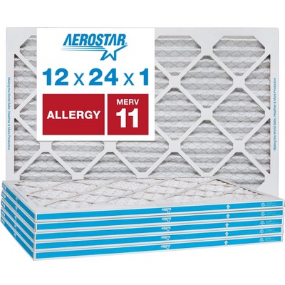 Aerostar AC Furnace Air Filter - Allergy - MERV 11 - Box of 6
