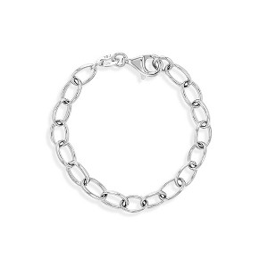 Girl's Classic Link Base Bracelet Sterling Silver - In Season Jewelry - 1 of 4