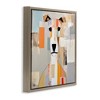 Stupell Industries Dog Face Abstract Collage Floating Frame Canvas Art - 2 of 4