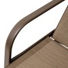 2pk Outdoor Aluminum Chaise Lounge Chairs with Armrests - Brown - Crestlive Products - image 4 of 4