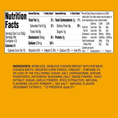Rotisserie Seasoned Chicken Breast Ultra-Thin Deli Slices - 9oz - Good & Gather™