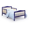 PAGED Toddler Bed Wooden Baby Bed Frame with 4 Side Guardrails and Low Rise Design for Bedroom - 3 of 4
