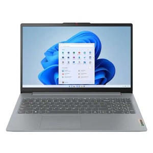 Lenovo - IdeaPad Slim 3 15.6" Full HD Touchscreen Laptop - AMD Ryzen 7 5825U - 16GB Memory - 512GB SSD - Arctic Grey - 1 of 4
