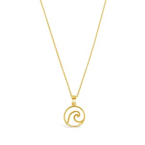 SHINE by Sterling Forever Sterling Silver Circle Wave Necklace - 1 of 3