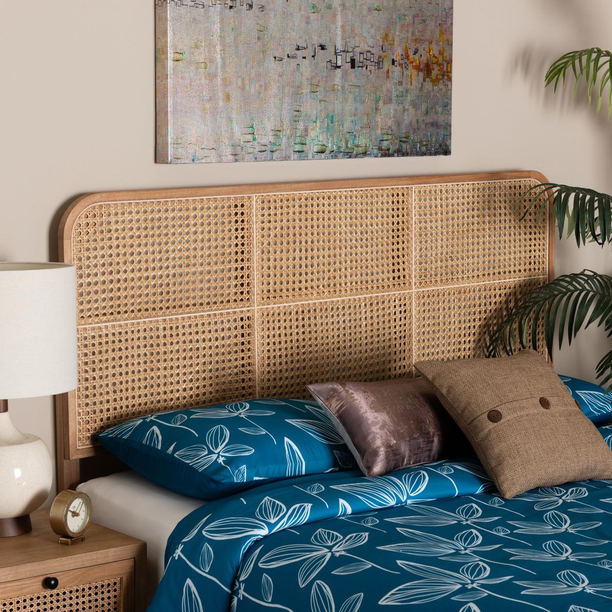bali & pari Reegan Modern Bohemian Queen Size Standalone Headboard - thumbnail 8