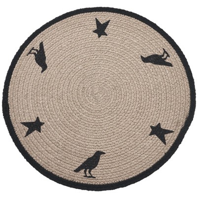 Raven Harvest Stencil Placemat 14 inch Diameter