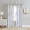 Habitat 100% Polyester Hazel Sheer Faux Linen Floral Grommet Curtain Panel Pink - 2 of 4