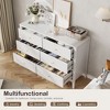 Fluted Dresser with Drawer, Modern Dressers for Bedroom, Natural Wood Dresser Organizer Dresser with Blister Drawers - 2 of 4