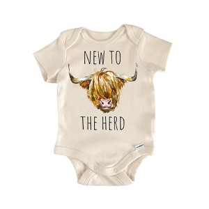 Bull Cow Farm Herd - Baby Boy Girl Clothes Infant Onesie® Funny Cute Newborn GS1 BBY - 1 of 4
