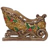 Northlight 8.75" Brown and Gold Sleigh Tabletop Christmas Decoration - 3 of 4