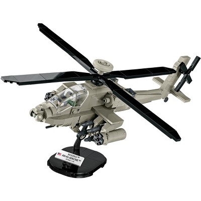 510-Piece LEGO Compatible AH-64 Apache Helicopter Model
