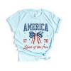 Simply Sage Market America Land of the Free Coquette Short Sleeve Tee - 2 of 4