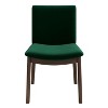 Mid-Century Modern Dining Chair (Set of 2) with Velvet Upholstery and Solid Wood Structure for Living Room Bedroom Outdoor Lounge - 3 of 4