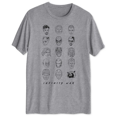 Jem Mens Infinity War Heads Graphic T-Shirt