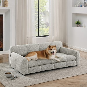 Jump Into Fun Pet Sofa Beds, Soft And Comfortable Dog Couch Bed, Modern And Fashionable Linen Fabric Dog Sofa, For Big And Oversized Dogs - 1 of 4
