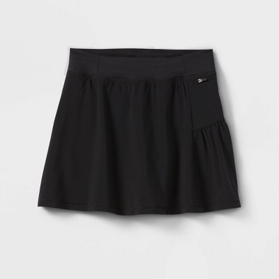 Girls' High-Rise 2-in-1 Shorts - All In Motion™ Black S