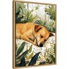 Amanti Art Dogs Life Pillow Time by Justyna Jaszke Framed Canvas Wall Art - 2 of 4