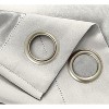 RT Designer Collection Anchorage Blackout Grommet Luxurious Modern Design Curtain Panel 54" x 95" White - 4 of 4