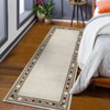 2x6 Modern Bordered Indoor Runner Rug, Machine Washable Runners, Contemporary Geometric Accent Rugs, Non Slip Non Shedding Carpet, Runner for Bedroom - 2 of 4