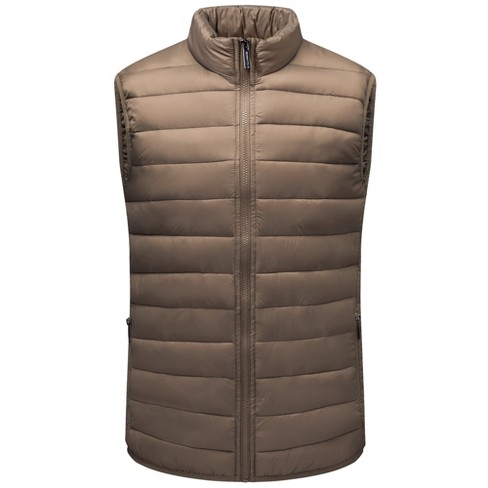   Essentials Men's Lightweight Water-Resistant Packable  Puffer Vest : Clothing, Shoes & Jewelry