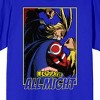 My Hero Academia All Might Pose Crew Neck Short Sleeve Men's Royal Blue T-shirt - 2 of 2