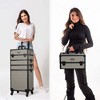 Byootique 3-Piece Makeup Train Cases Cosmetic Organizer Kit Rococo - 3 of 4