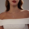 Cross Necklace - 18K Gold/Silver Plated With Cubic Zirconia, Simple Layered Design Dainty Religious Jewelry Gift For Women - 4 of 4