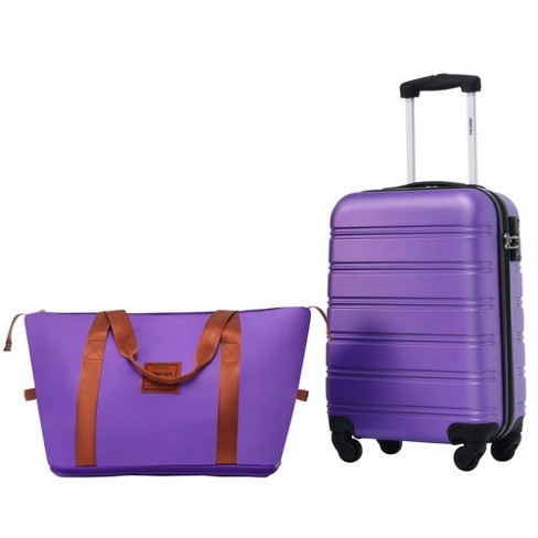 Target purple suitcase online