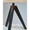 Signature Design by Ashley Laifland Table Lamps: Tripod Base, Empire Shade, Mid-Century Modern, Set of 2 - 4 of 4