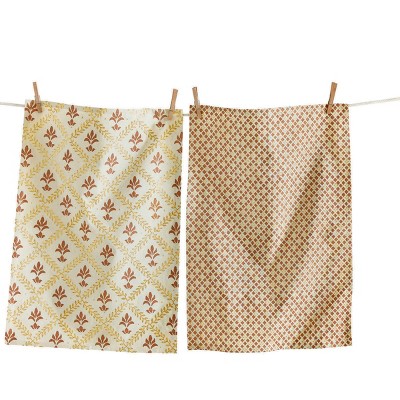 Tagltd Dolce Vita Oranges Dish Flour Sack Dishtowel Set Of 2 : Target