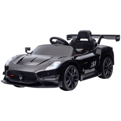Black 12V Maserati GT2 Licensed Ride-On Car with Remote