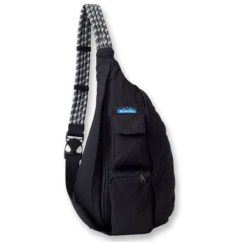 KAVU Rope Bag - Sling Pack for Hiking, Camping, and Commuting - Black
