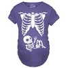 Maternity Skeleton Baby T Shirt Funny Cute Pregnancy Halloween Tee Announcement - Crazy Dog Maternity T Shirt - 2 of 4