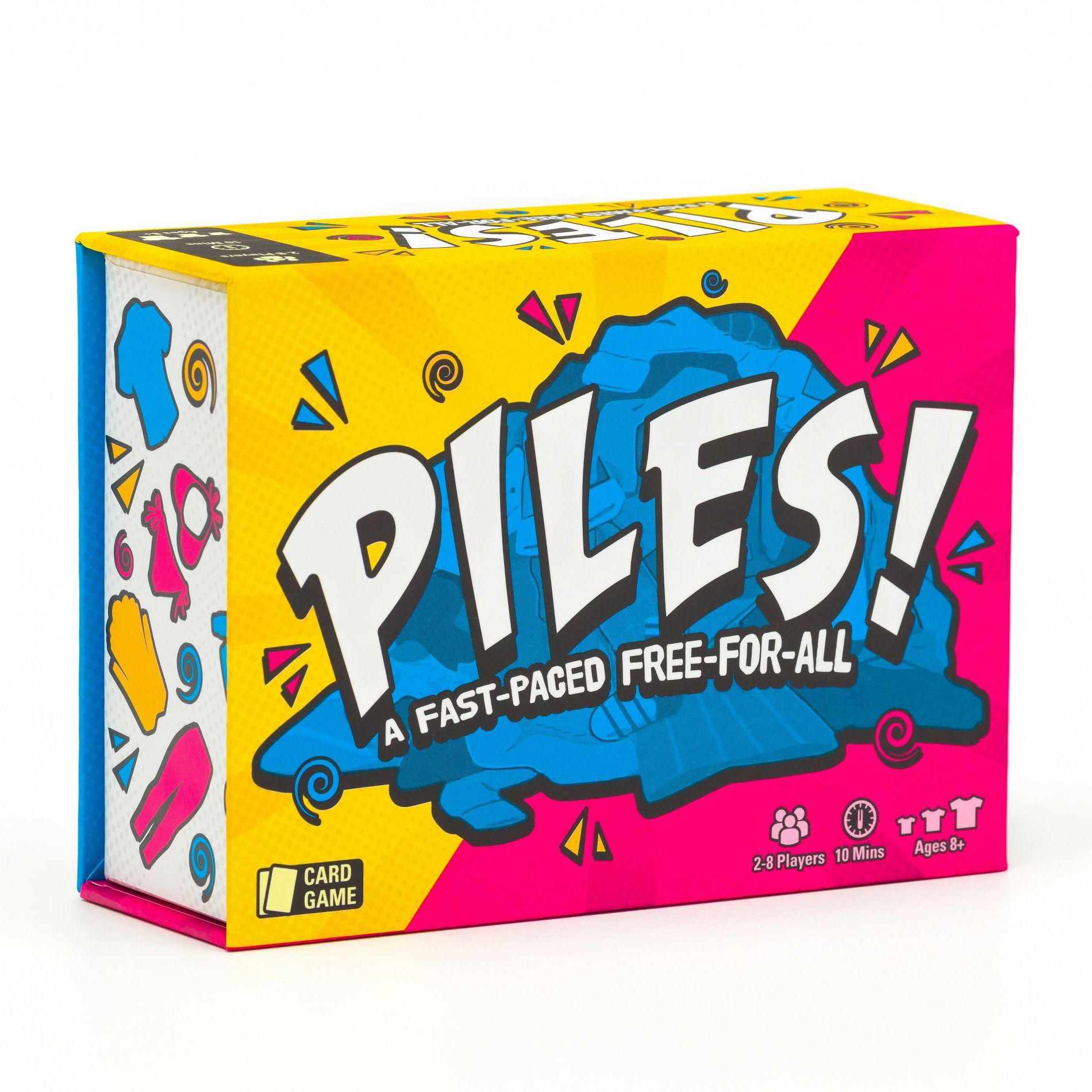 Lost Boy Entertainment Piles! Card Game: Memory Skills, 2-8 Players, Action, 5-15 Min