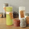 Vance Kitira 9" Green Grape Timber Pillar Candle ,Scentless, Clean-Burning, Environmental Friendly - 2 of 2