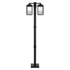 Livex Lighting Nyack 6 - Light Post Light in  Black/Brushed Nickel - 3 of 4